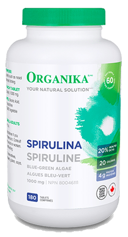 Organika Spirulina 1000mg Tablets | Spirulina & Chlorella | Organika