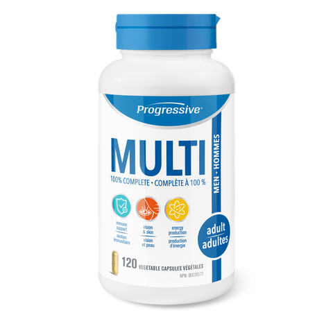 Progressive Adult Men Multi Vitamin Vegetable Capsules | Multi Vitamins | Progressive