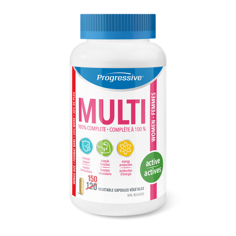 Progressive Active Women Multi Vitamin Vegetable Capsules | Women's Multivitamins | Progressive
