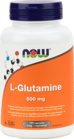 NOW L-Glutamine Free Form 500mg 120 Cap | Glutamine | NOW Foods