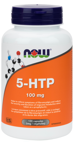 NOW 5-HTP 100mg Vegetarian Capsules | Depression & Anxiety | NOW Foods