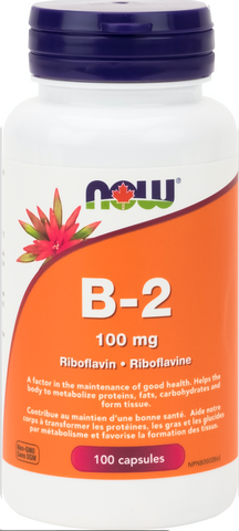 NOW B2 100mg Riboflavin - Body Energy Club