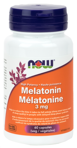 NOW Melatonin 3mg Capsules | Insomnia & Sleep | NOW Foods