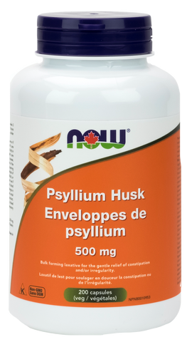 NOW Psyllium Husk 500mg Capsules | Fiber | NOW Foods