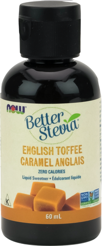 NOW BetterStevia English Toffee Liquid - Body Energy Club