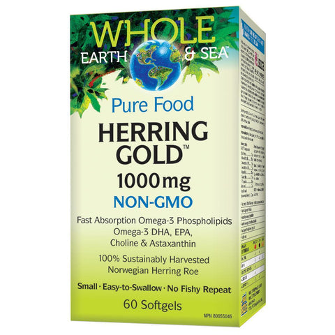 Whole Earth & Sea Herring Gold 1000mg - Body Energy Club