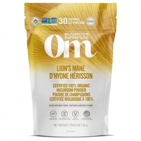 OM Mushroom Superfood Lion's Mane Powder 60g - Body Energy Club