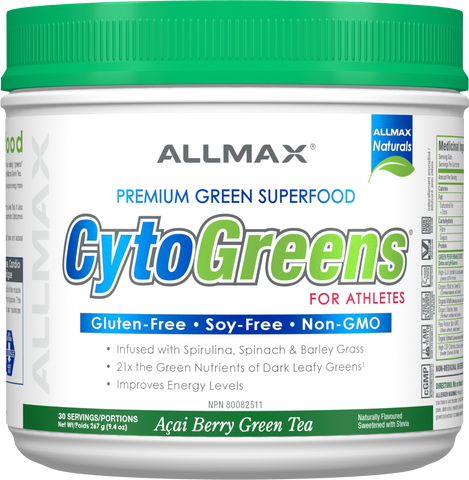 Allmax | Cytogreens For Athletes Greens Powder | Acai Berry Green Tea 267g