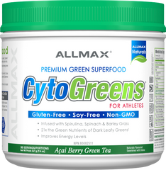 Allmax | Cytogreens For Athletes Greens Powder | Acai Berry Green Tea 267g