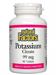 Natural Factors Potassium Citrate 99mg Tablets | Bone & Osteoporosis | Natural Factors