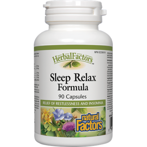 Natural Factors HerbalFactors Sleep Relax Formula | Insomnia & Sleep | Natural Factors