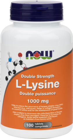 NOW L-Lysine 1,000mg | Herpes/Cold Sores | NOW Foods