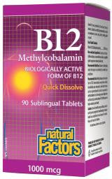 Natural Factors B12 Methylcobalamin 1000mcg | Vitamin B | Natural Factors