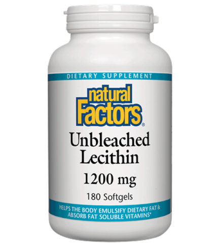 Natural Factors Unbleached Lecithin 1200mg | Liver Health | Natural Factors