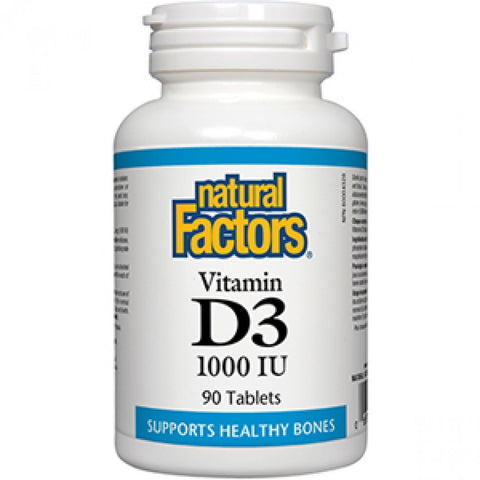 Natural Factors Vitamin D3 1000 IU Tablets | Vitamin D | Natural Factors
