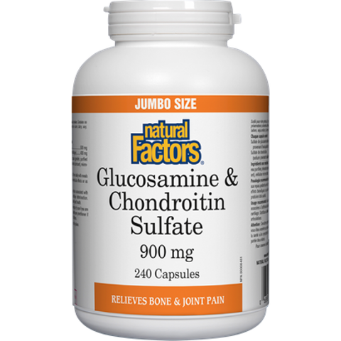 Natural Factors Glucosamine & Chondroitin Sulfate 900mg | Inflammation | Natural Factors