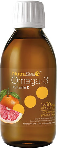 Ascenta NutraSea+D Grapefruit Tangerine Liquid | Omega 3 Fish Oil EPA / DHA | Ascenta
