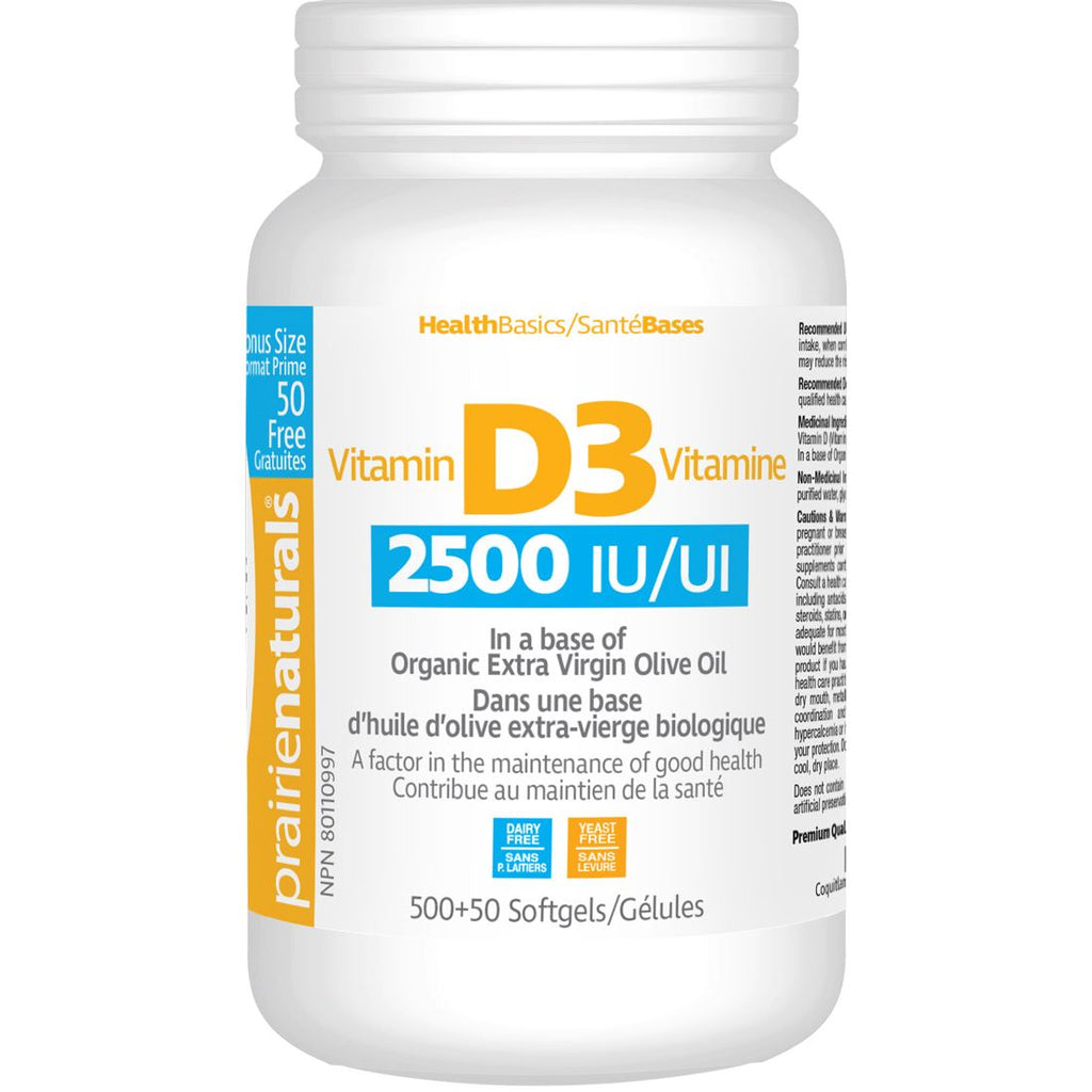 Prairie Naturals | Vitamin D 2500iu Softgels