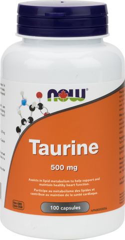 NOW Taurine 500mg | Heart & Circulatory Health | NOW Foods