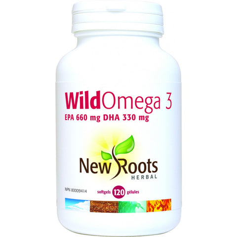 New Roots Wild Omega 3 Softgels | Omega 3 Fish Oil EPA / DHA | New Roots